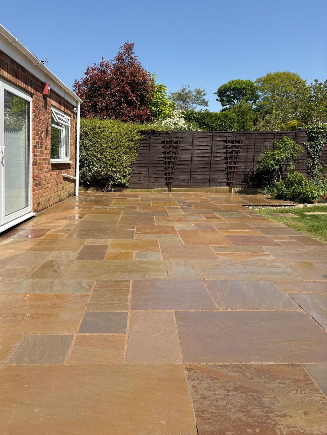 New patio installation at Chute Avenue